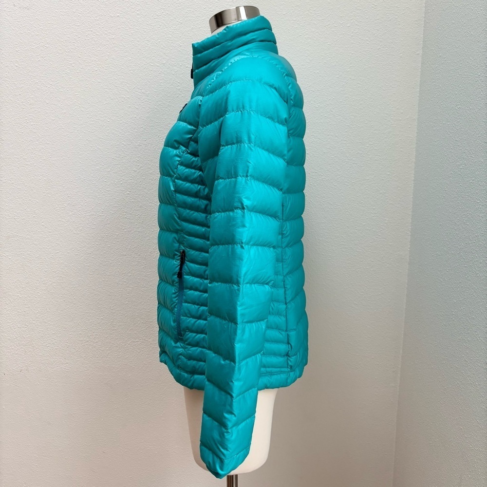Patagonia Down Sweater Puffer Jacket Lightweight Packable Teal Blue Size Small - Picture 6 of 12